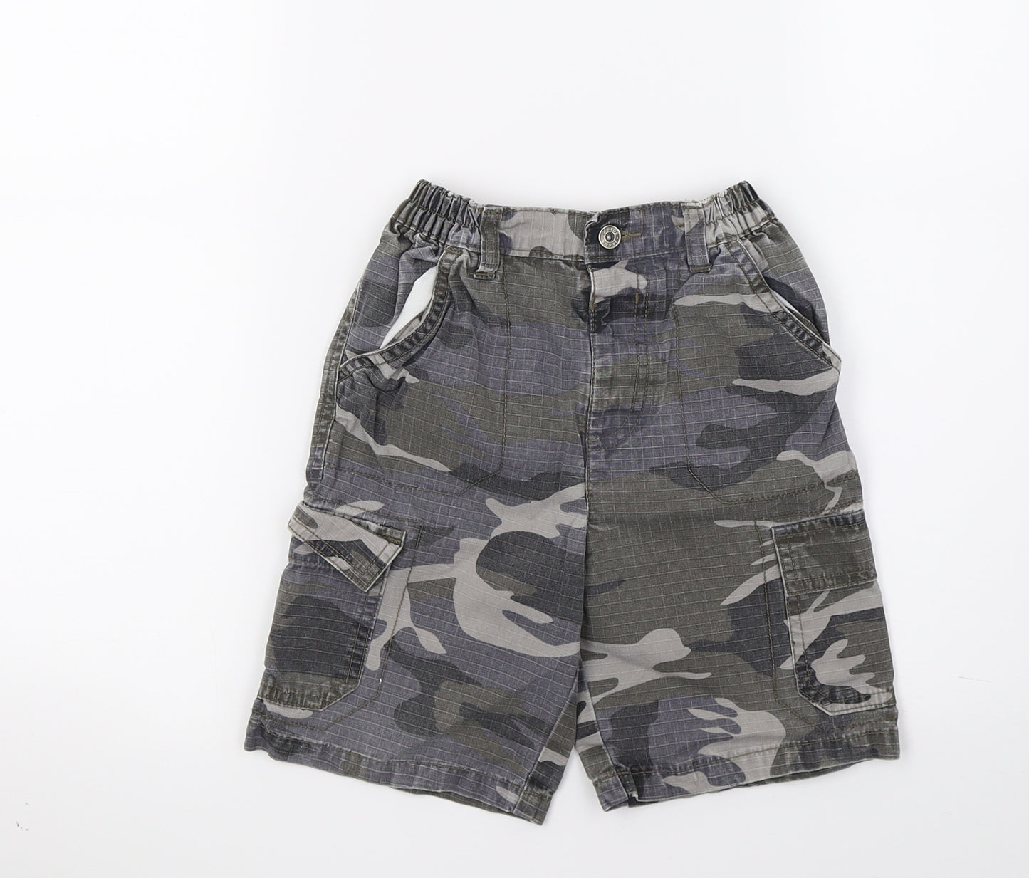 George Boys Green Camouflage  Cargo Shorts Size 3-4 Years