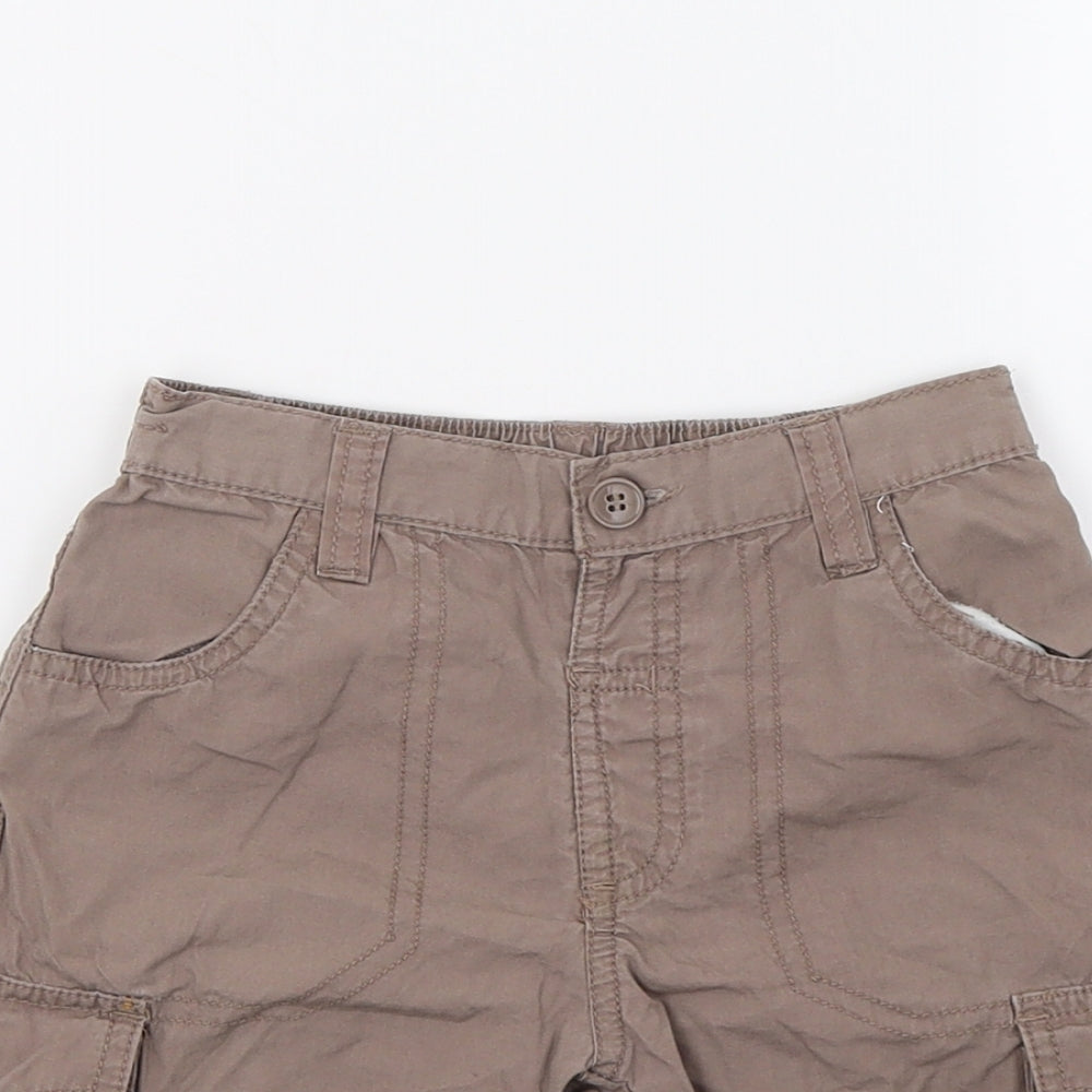 Matalan Boys Brown   Cargo Shorts Size 2-3 Years
