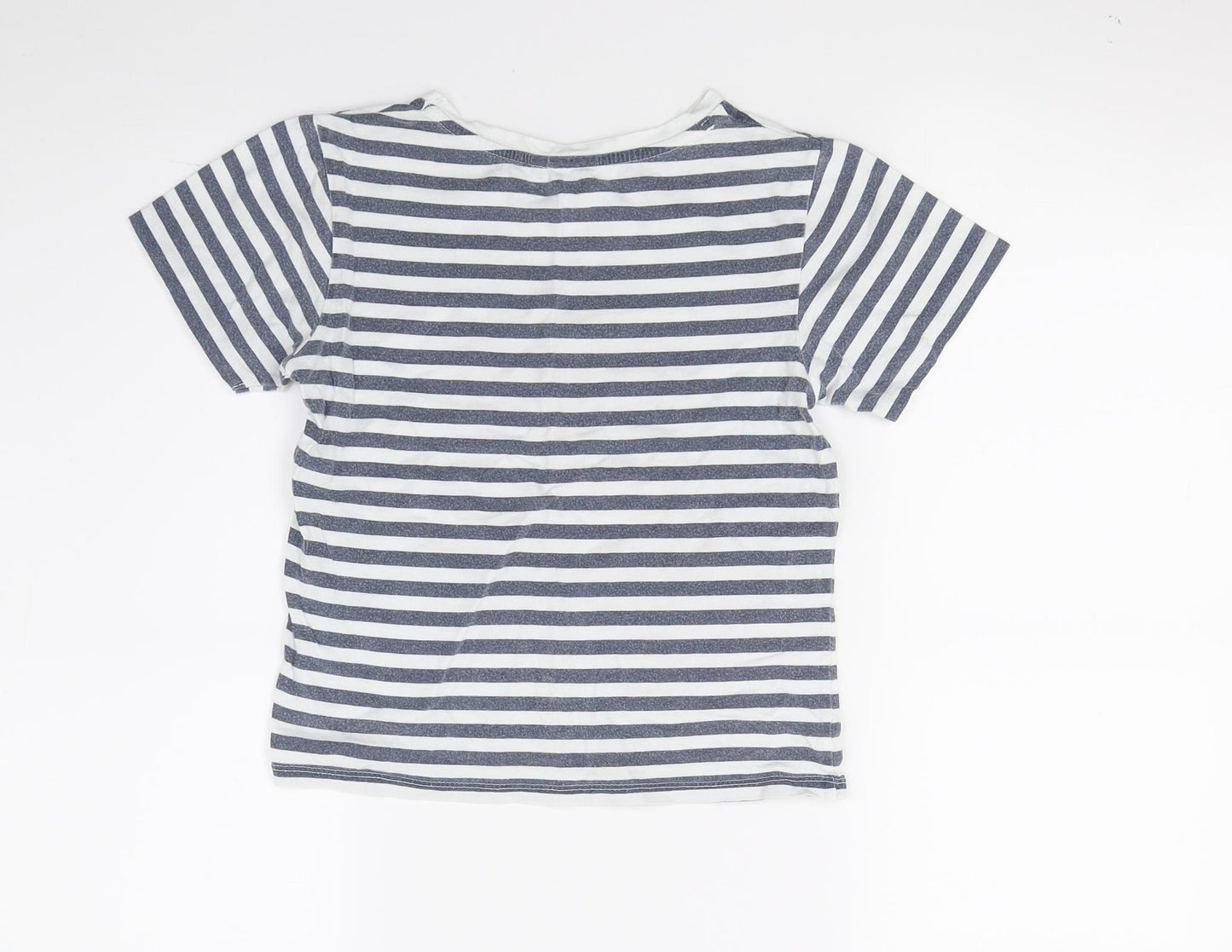 Angry Birds Boys White Striped  Basic T-Shirt Size 5-6 Years  - Angry Birds