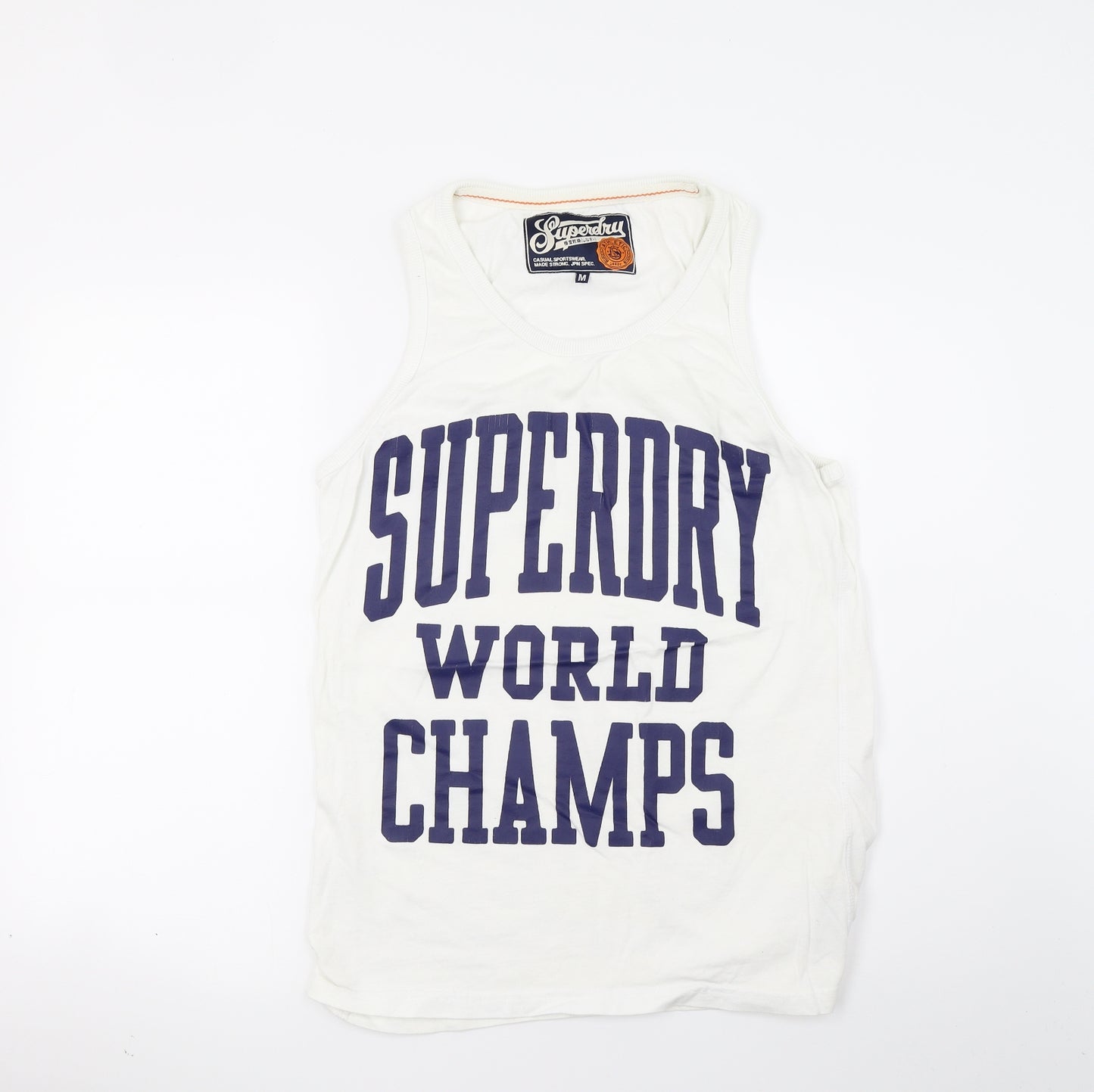 Superdry Mens White    T-Shirt Size M  - Vest