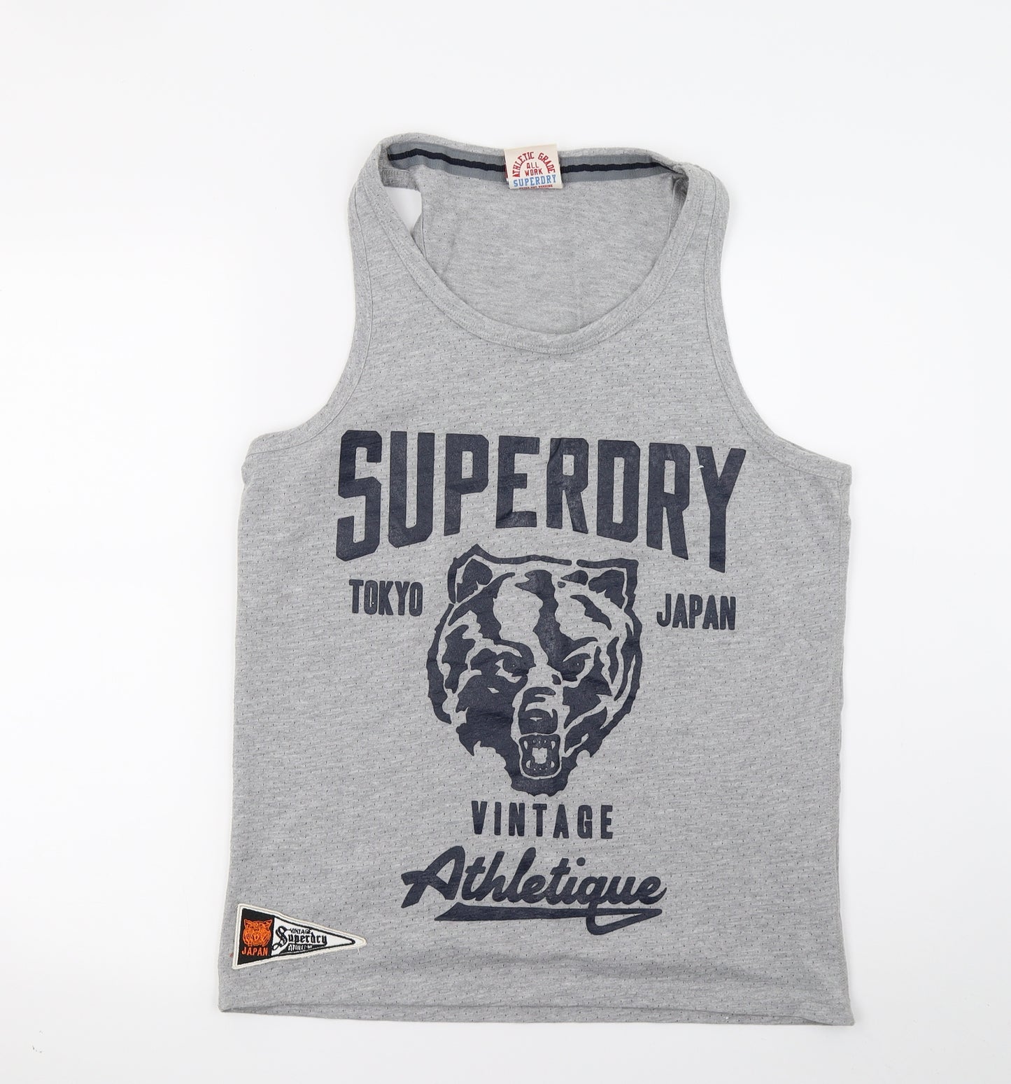 Superdry Mens Grey    T-Shirt Size L  - Vest Top