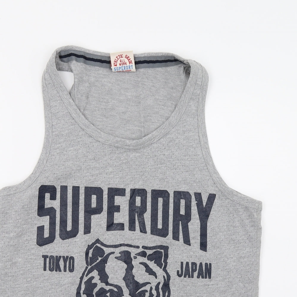Superdry Mens Grey    T-Shirt Size L  - Vest Top