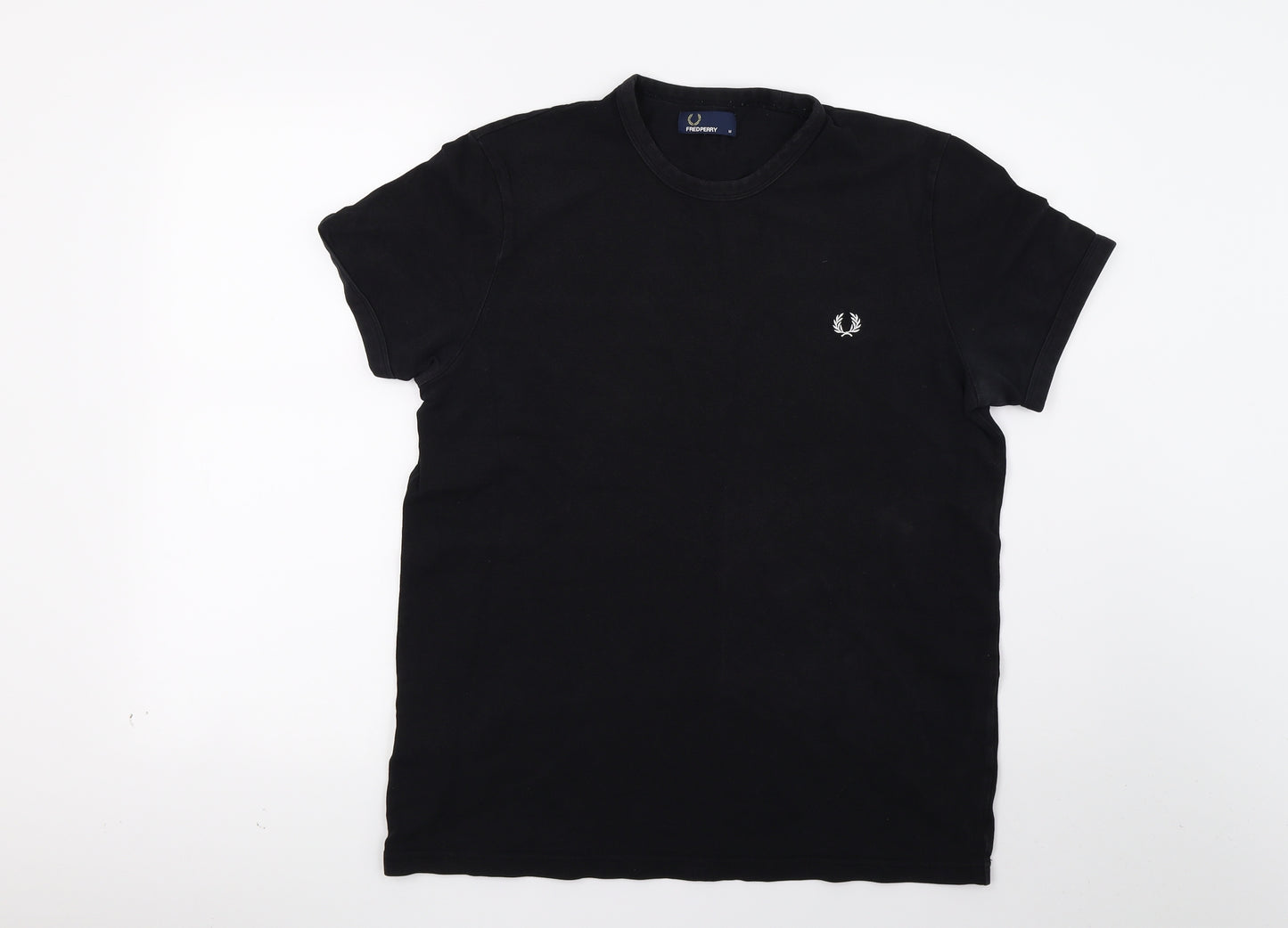 Fred Perry Mens Black    T-Shirt Size M