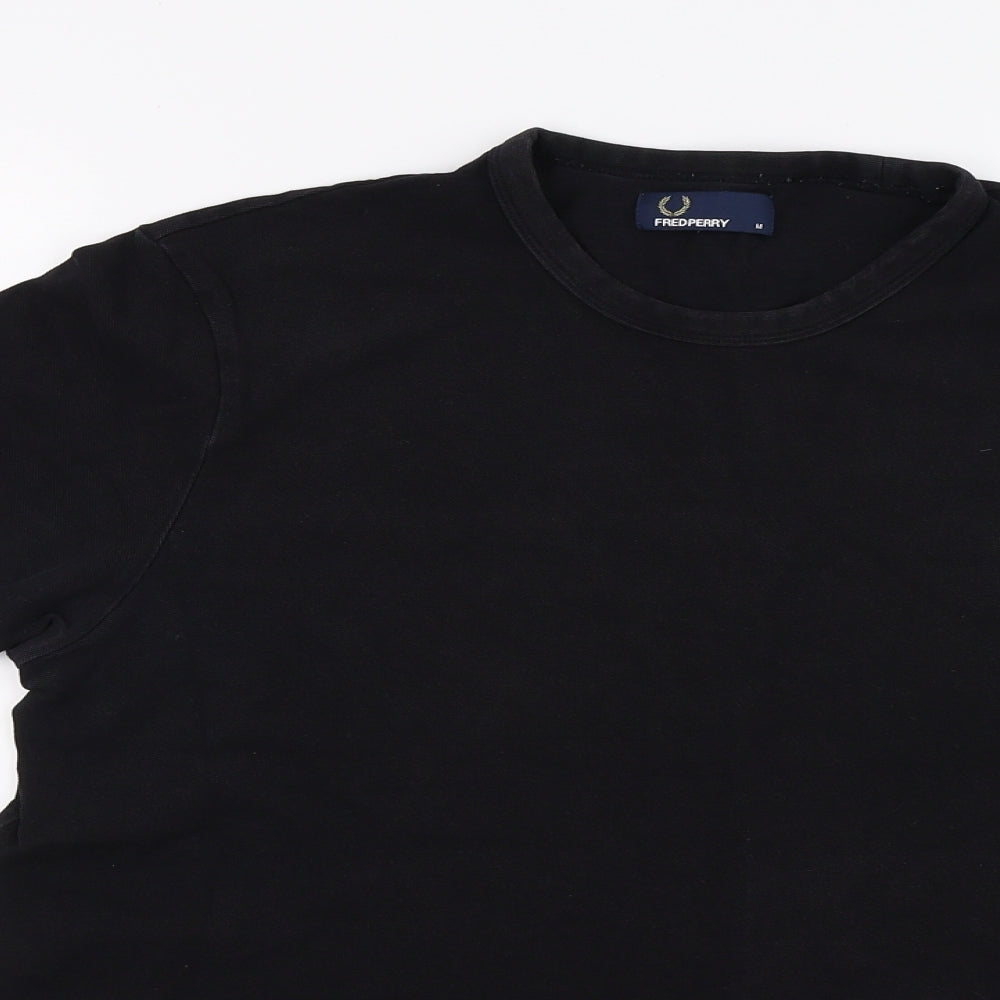 Fred Perry Mens Black    T-Shirt Size M