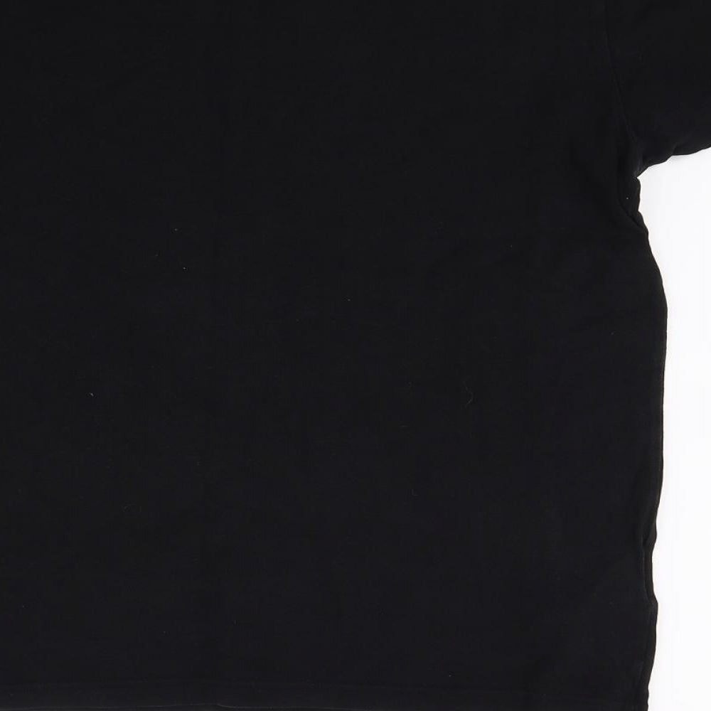 Fred Perry Mens Black    T-Shirt Size M