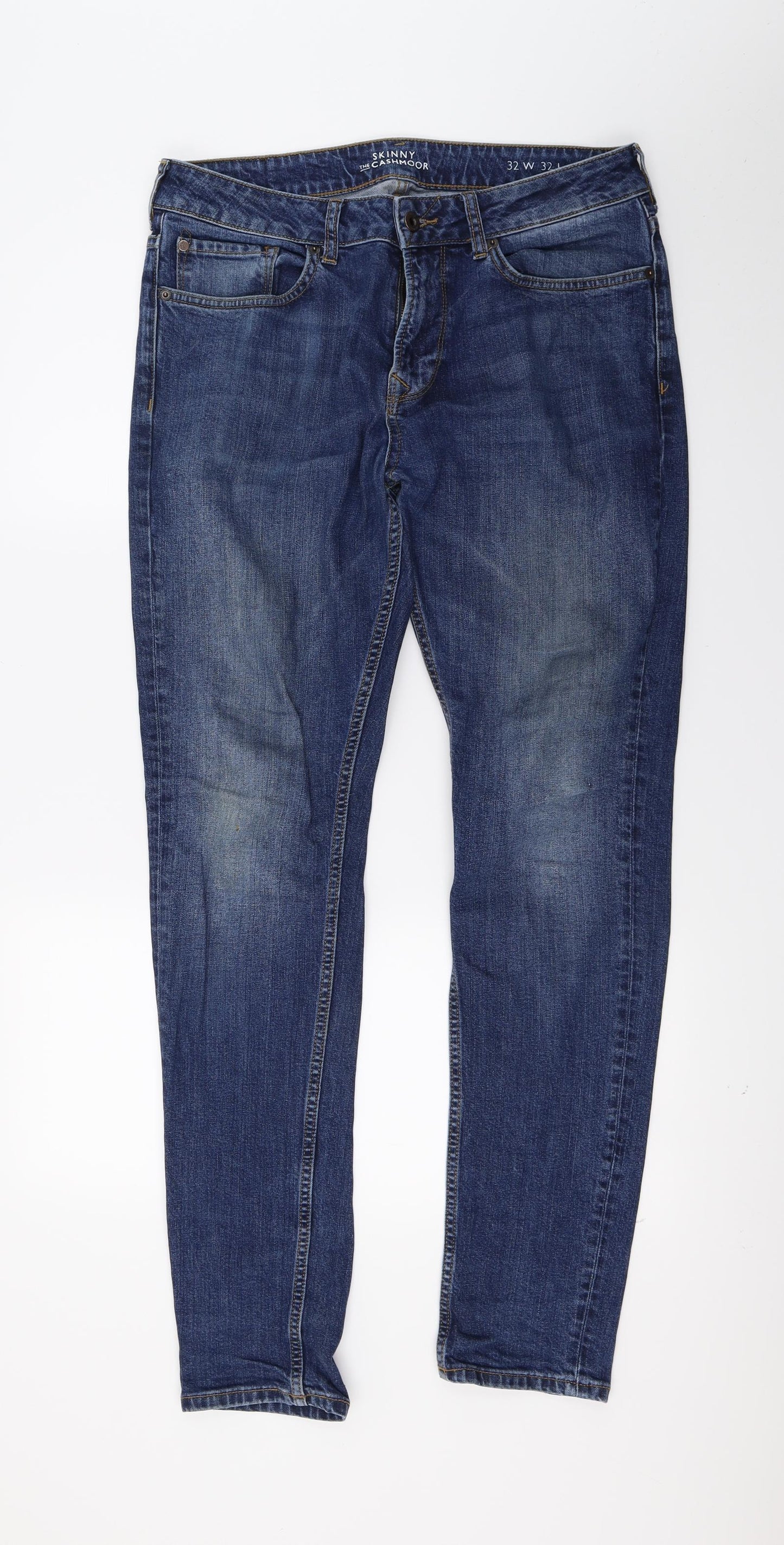Jack Wills Mens Blue  Denim Skinny Jeans Size 32 L32 in