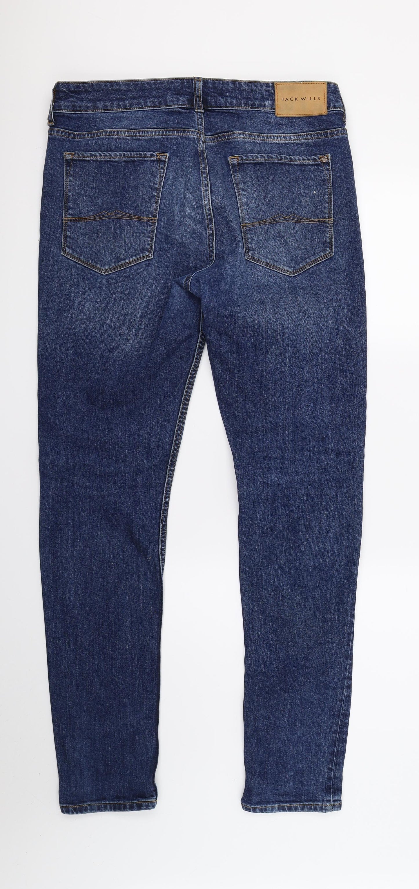 Jack Wills Mens Blue  Denim Skinny Jeans Size 32 L32 in