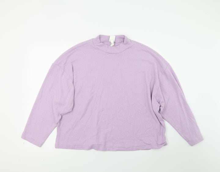 H&M Womens Purple Pullover Sweatshirt Size M