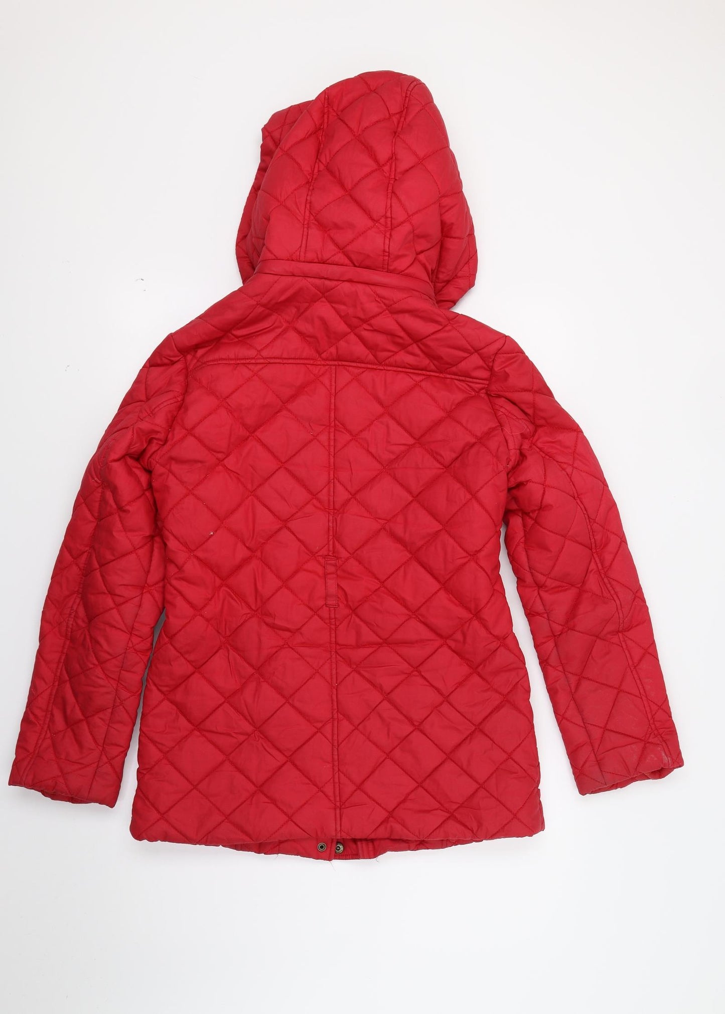 Glamourous Womens Red   Quilted Coat Size 10