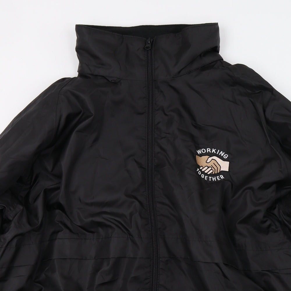 Result Mens Black   Windbreaker Coat Size XL  - Working Toghether