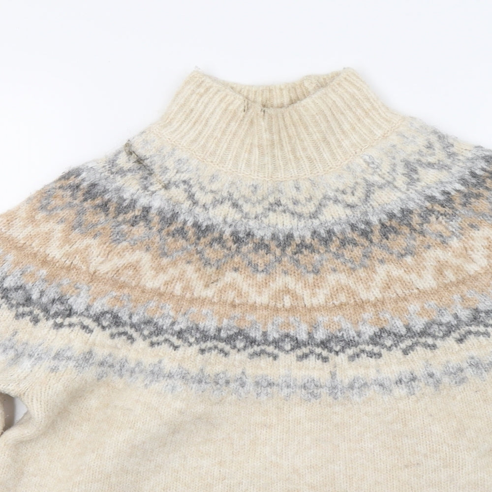 Marks and Spencer Womens White  Knit Pullover Jumper Size S