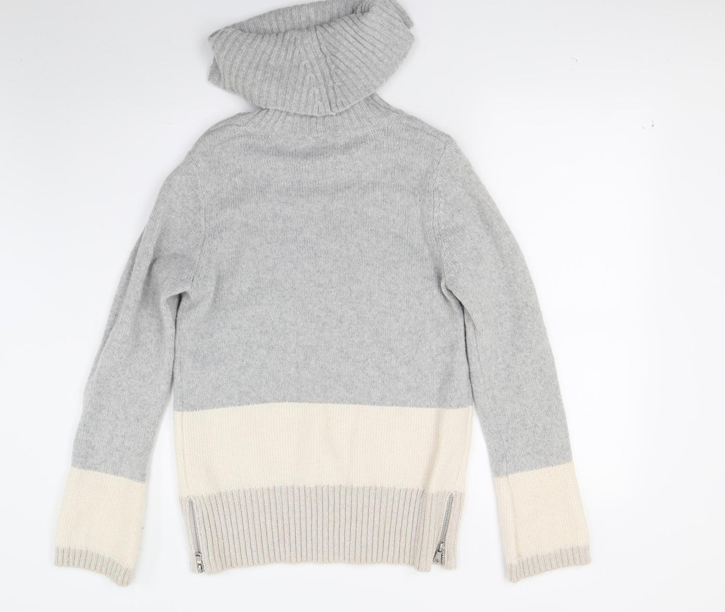 Mint Velvet Womens Grey  Knit Pullover Jumper Size 10