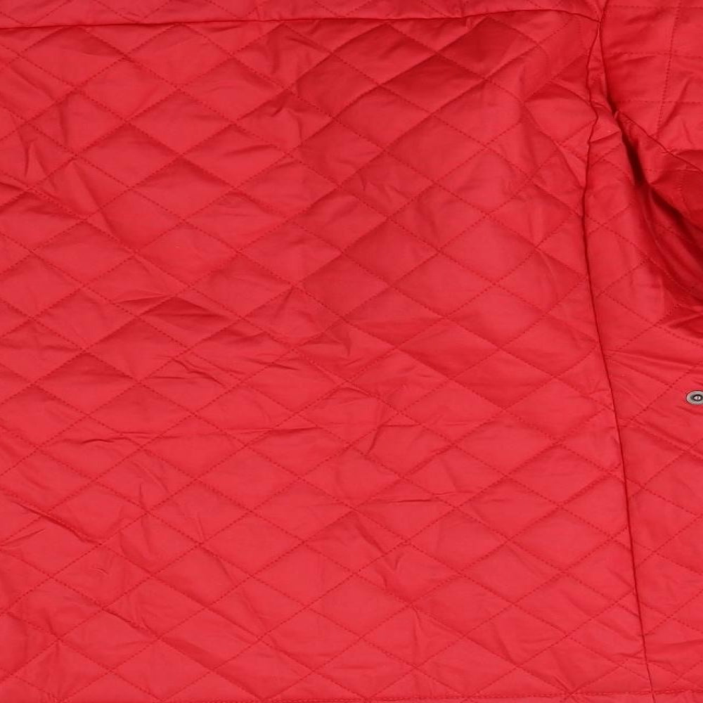 Lakeland Womens Red   Quilted Coat Size 16