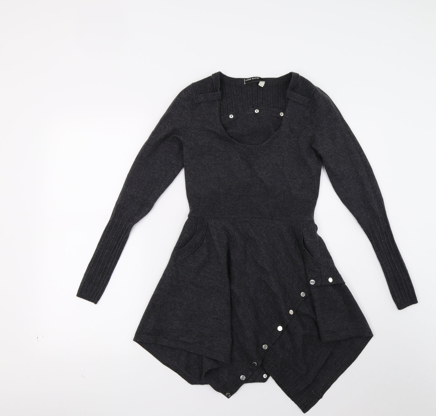 Karen Millen Womens Grey   Jumper Dress  Size XS