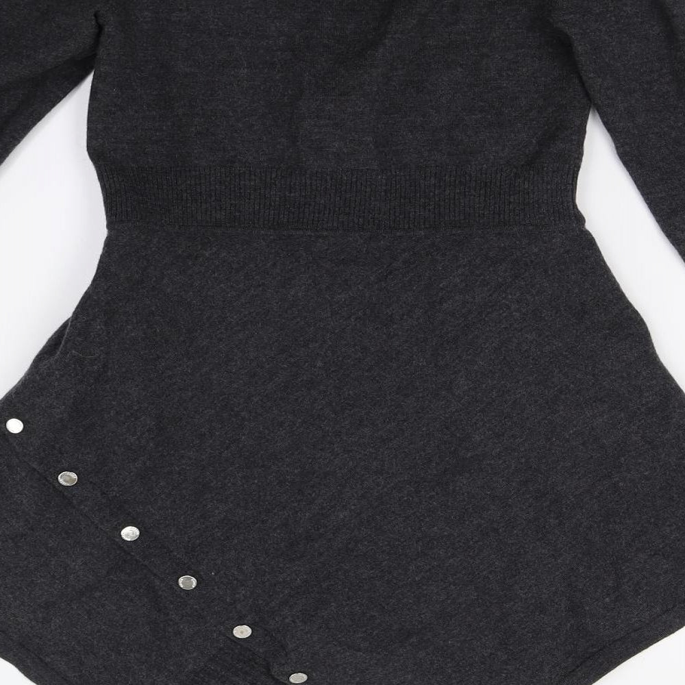 Karen Millen Womens Grey   Jumper Dress  Size XS