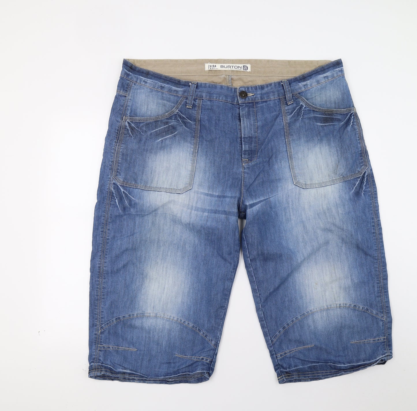 Burton Mens Blue  Denim Bermuda Shorts Size 44 in