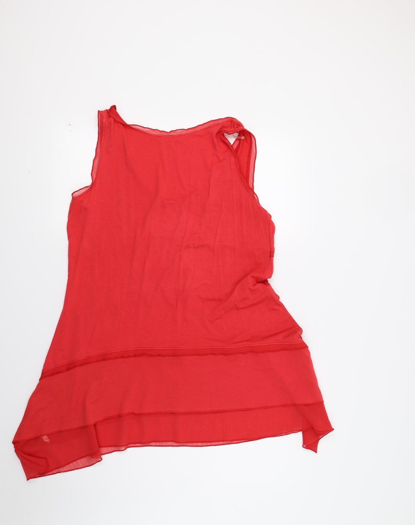 Per Una Womens Red   Tunic Blouse Size 16