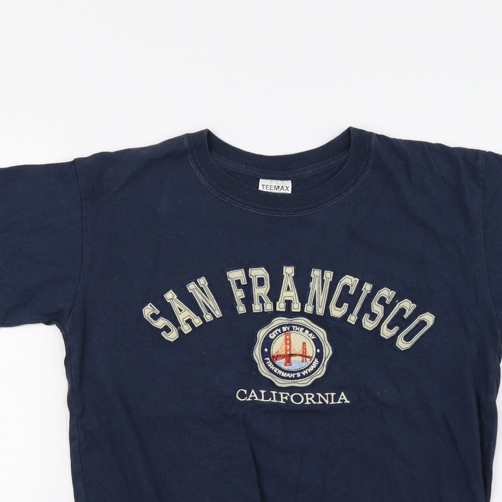 Teemax Mens Blue    T-Shirt Size S  - San Francisco