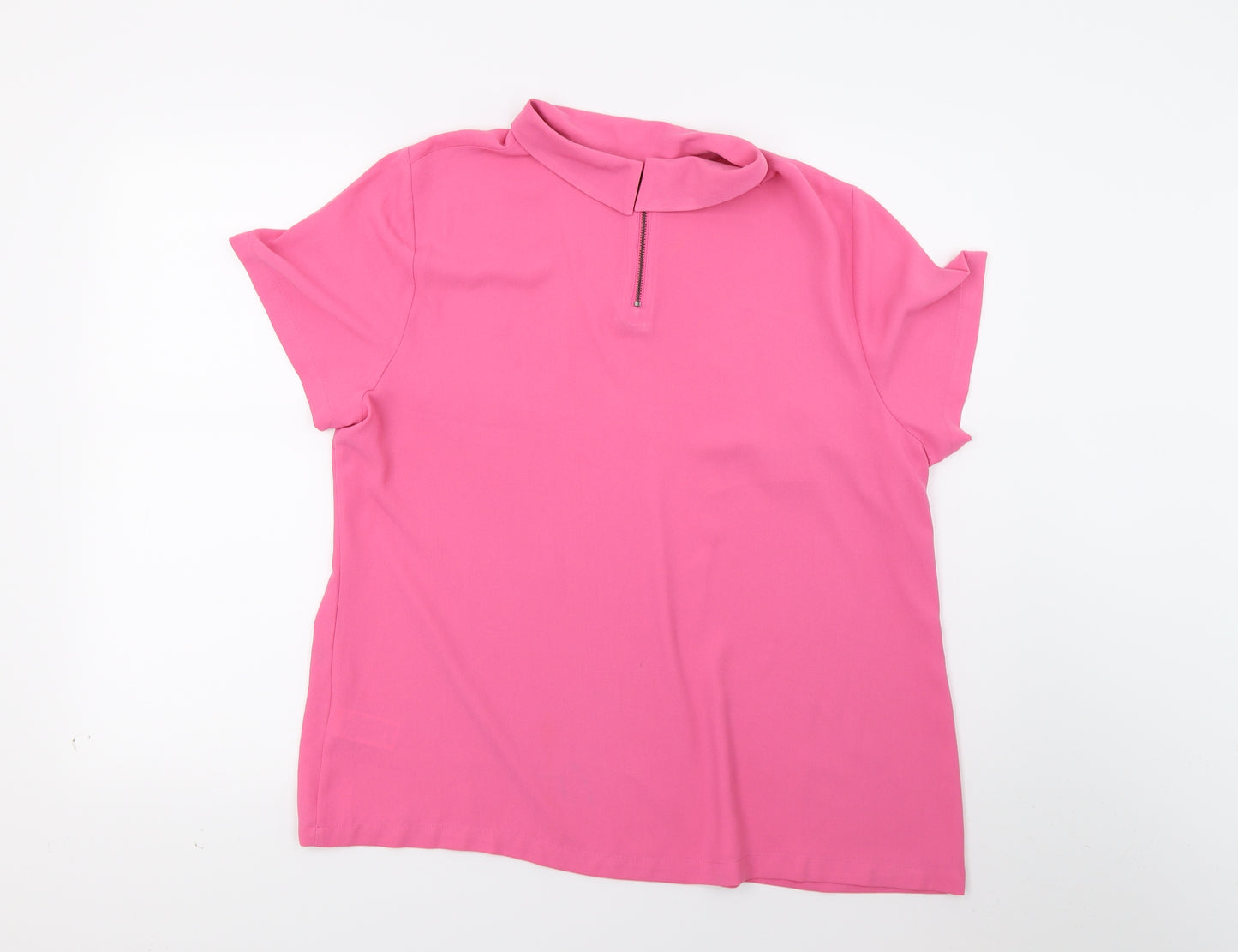 Marks and Spencer Womens Pink   Basic Blouse Size 16