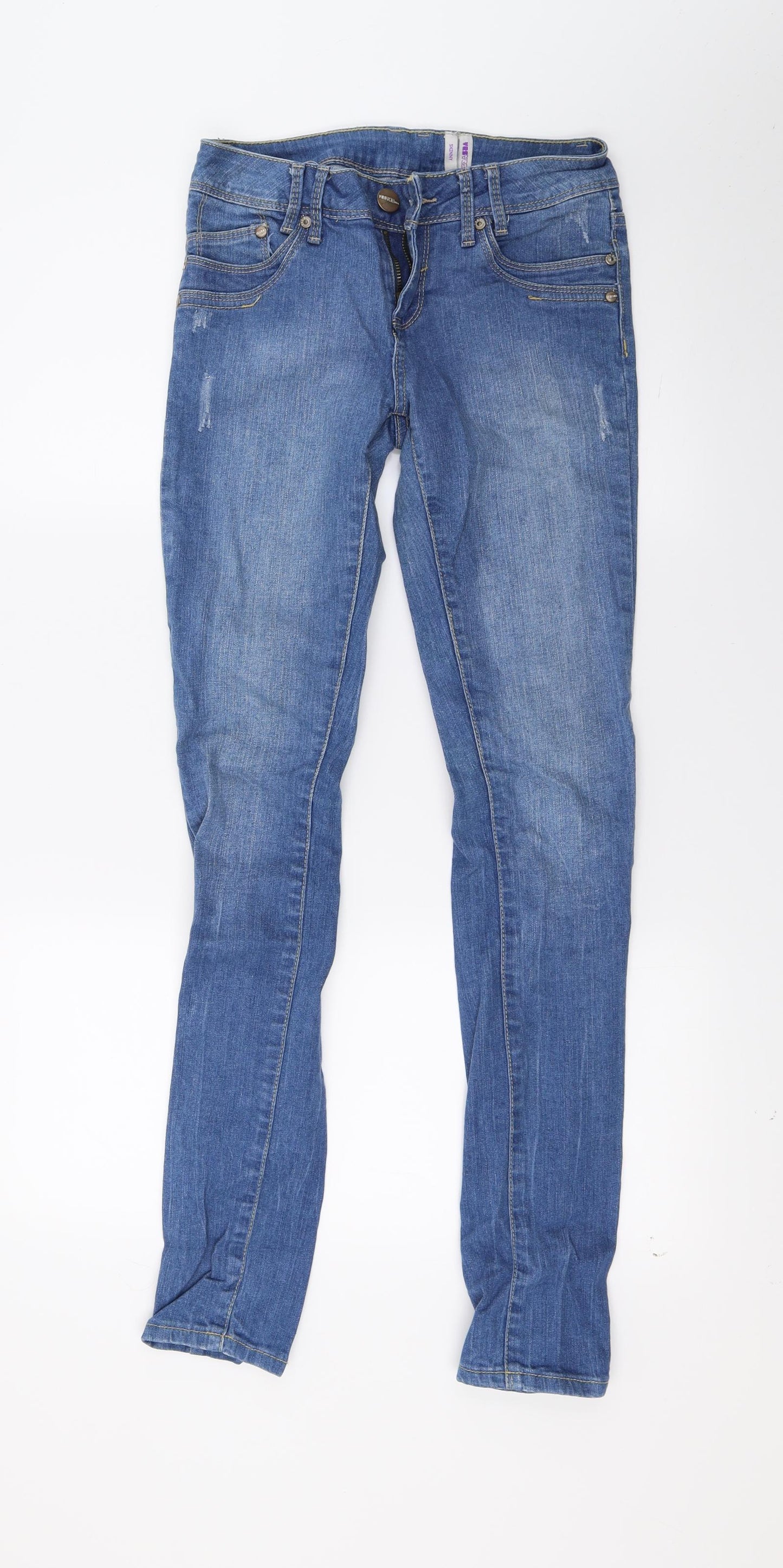YesYes Womens Blue  Denim Skinny Jeans Size 8 L27 in