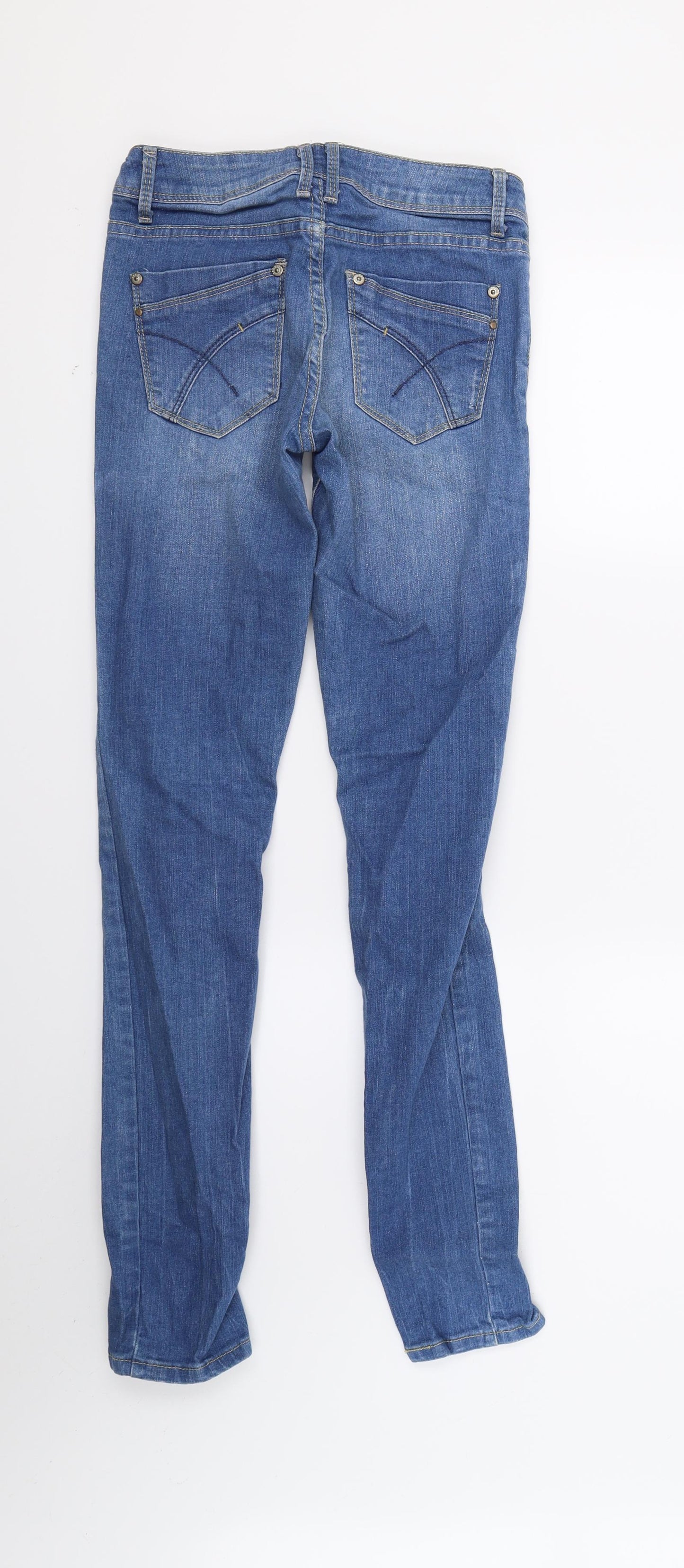 YesYes Womens Blue  Denim Skinny Jeans Size 8 L27 in