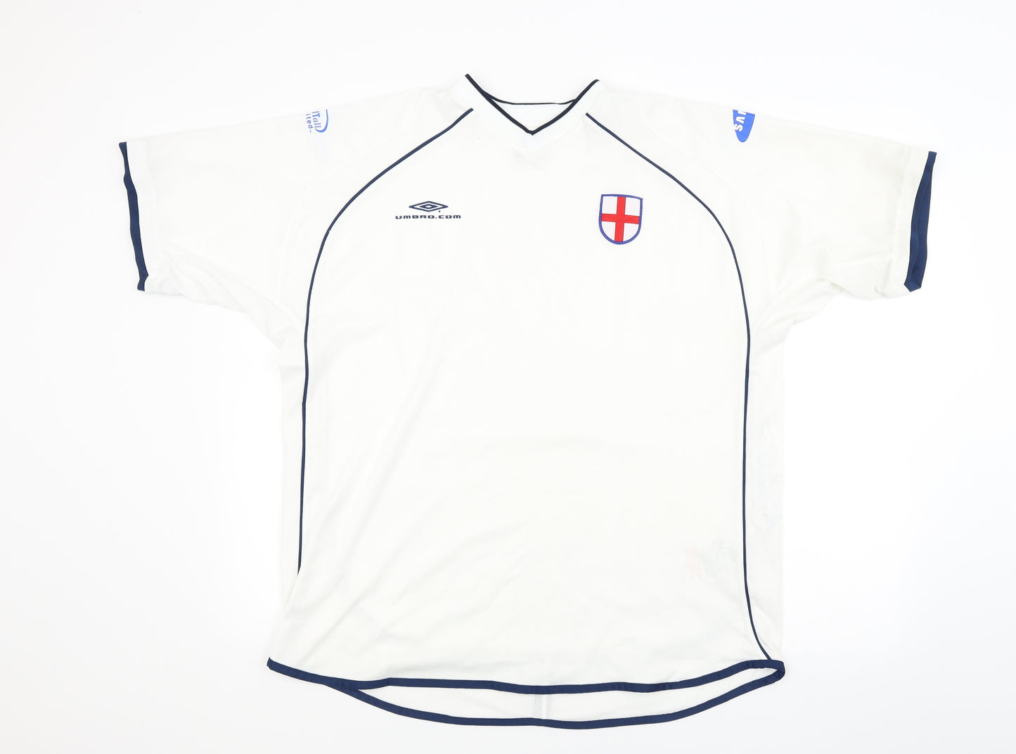 Umbro Mens White    T-Shirt Size 2XL  - ENGLAND