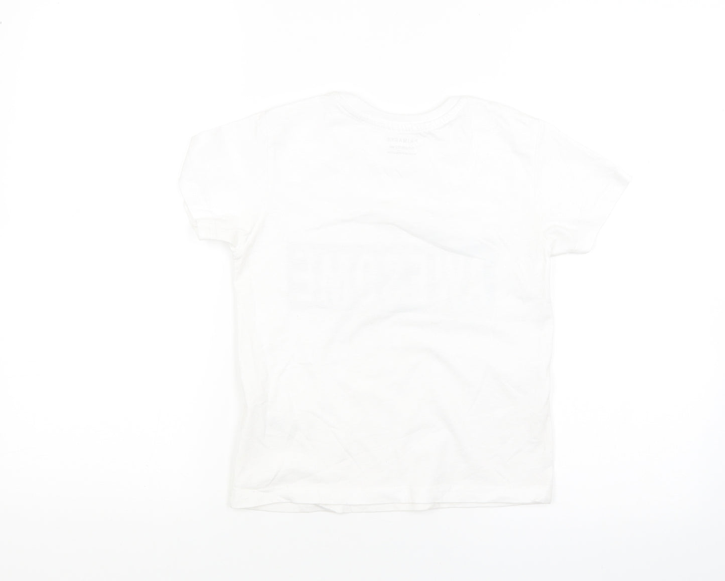 Primark Boys White   Basic T-Shirt Size 6-7 Years
