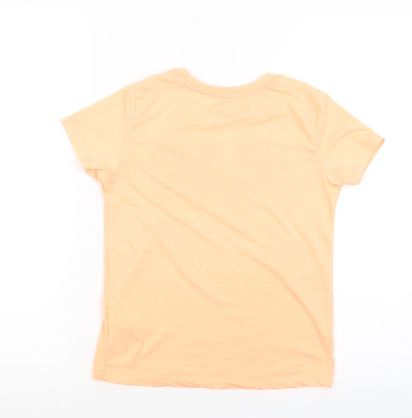 Primark Boys Orange   Basic T-Shirt Size 7-8 Years