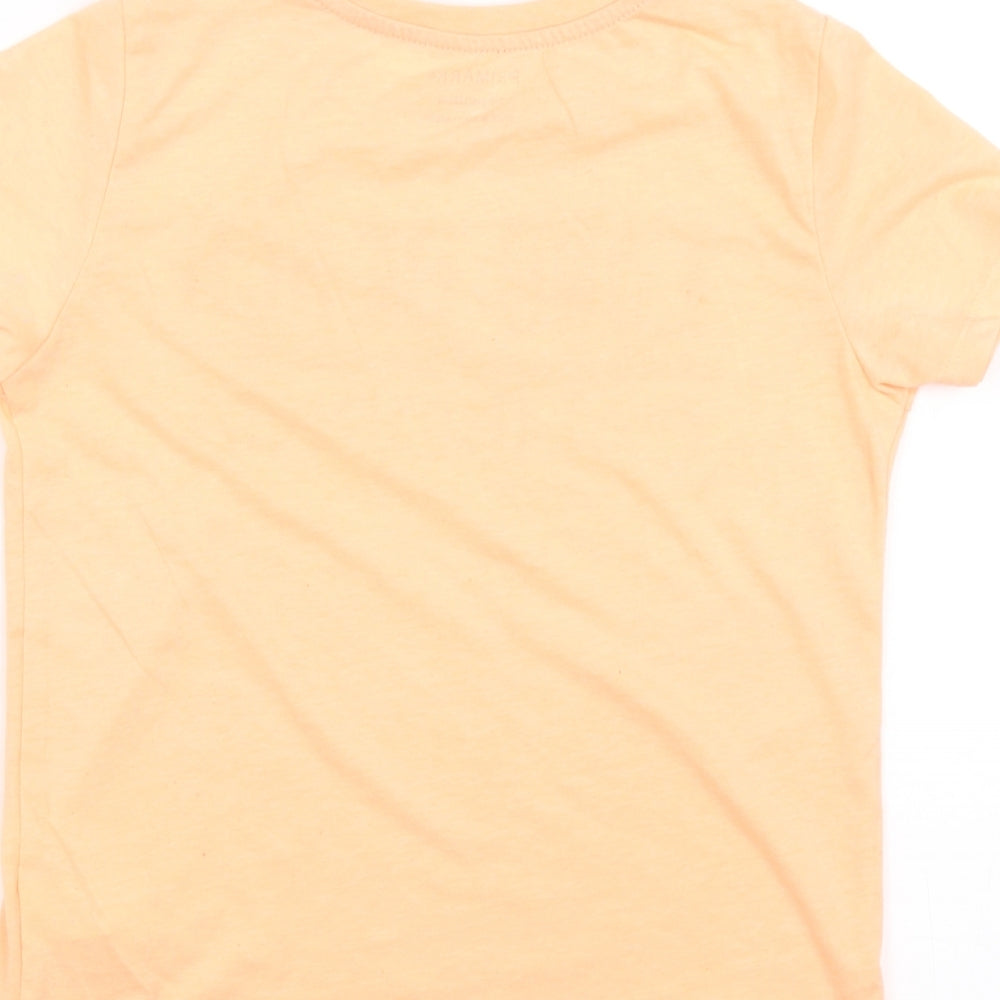 Primark Boys Orange   Basic T-Shirt Size 7-8 Years