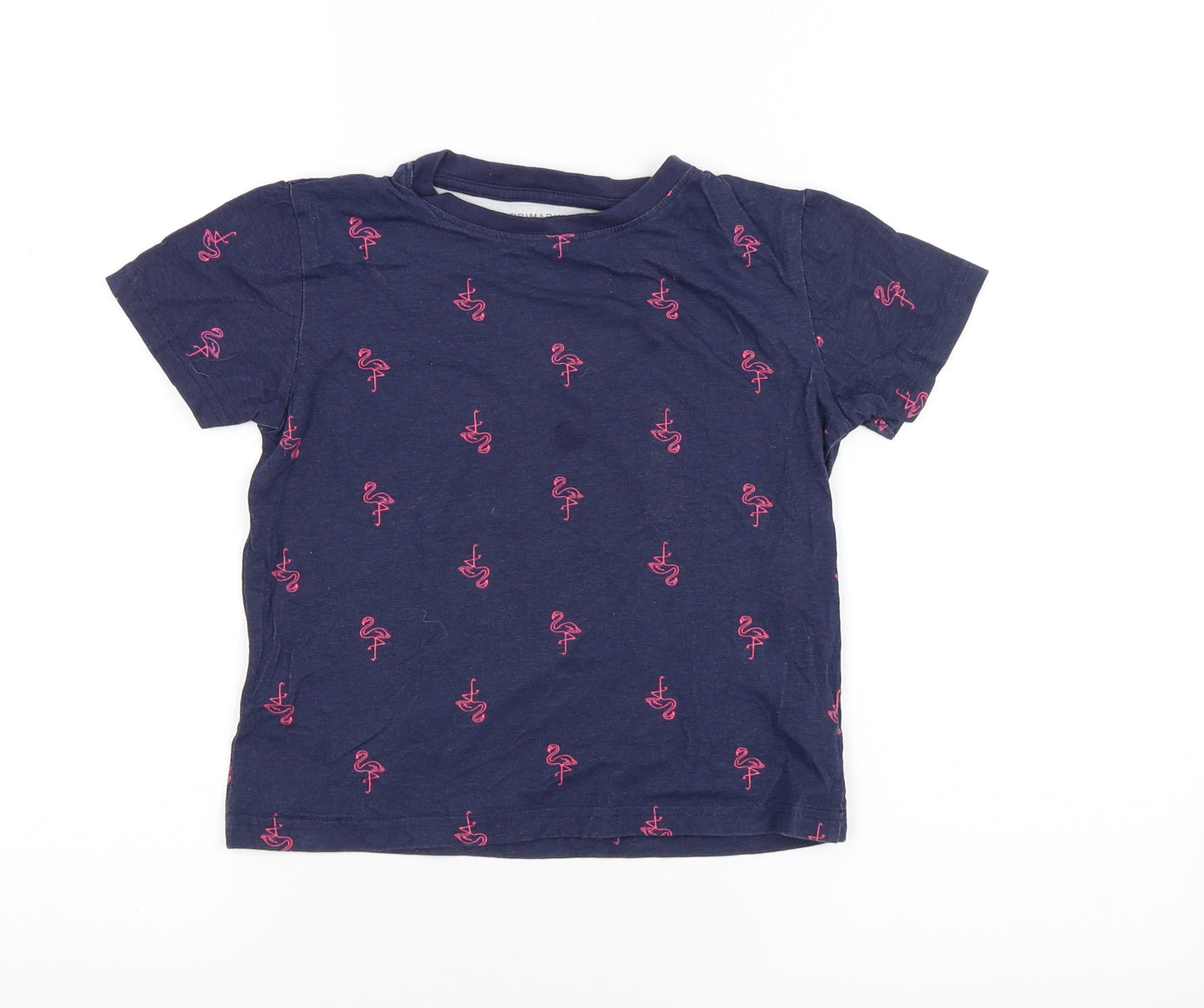 Primark Girls Blue   Basic T-Shirt Size 6-7 Years