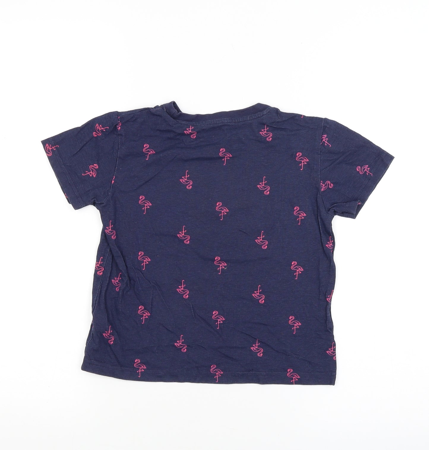 Primark Girls Blue   Basic T-Shirt Size 6-7 Years