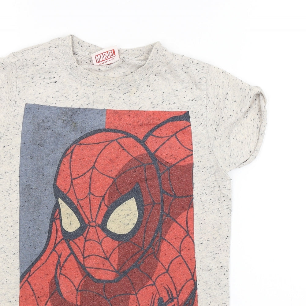 NEXT Boys Grey   Basic T-Shirt Size 7 Years  - SPIDERMAN