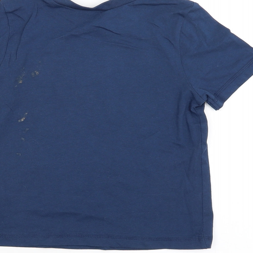 George Boys Blue   Basic T-Shirt Size 4-5 Years  - surf vibes
