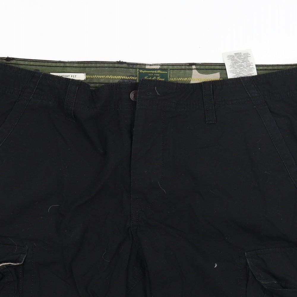 JACK & JONES Mens Black   Cargo Shorts Size XL