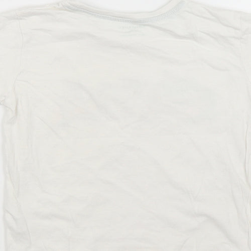 Primark Boys White   Basic T-Shirt Size 5-6 Years