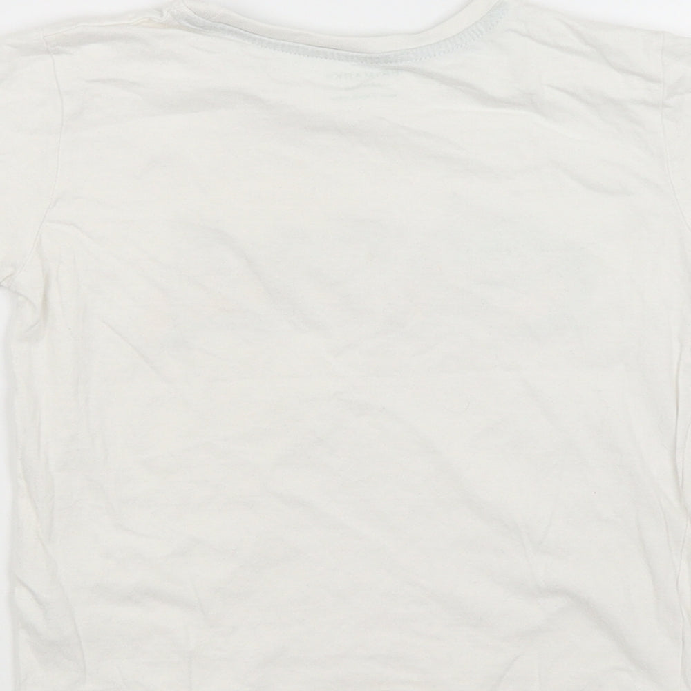 Primark Boys White   Basic T-Shirt Size 5-6 Years