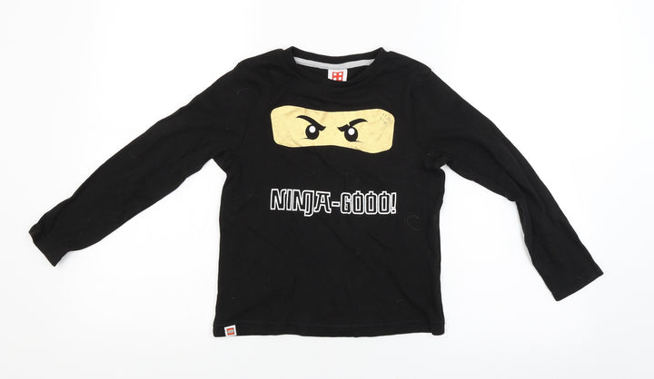 LEGO Boys Black Basic T-Shirt Size 7-8 Years - lego