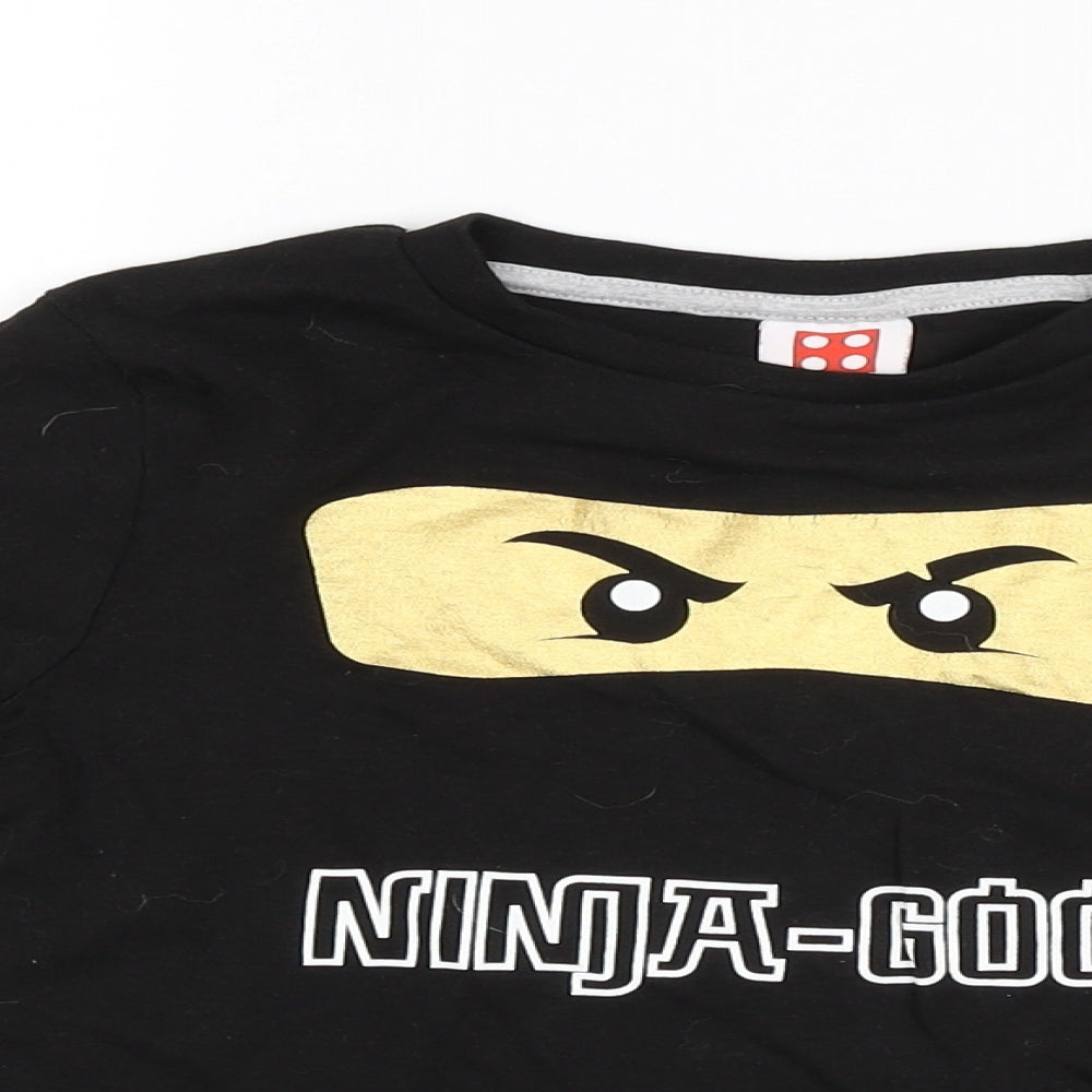 LEGO Boys Black   Basic T-Shirt Size 7-8 Years  - lego
