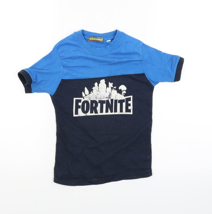 weatherwear Boys Blue Basic T-Shirt Size 5-6 Years - fortnite