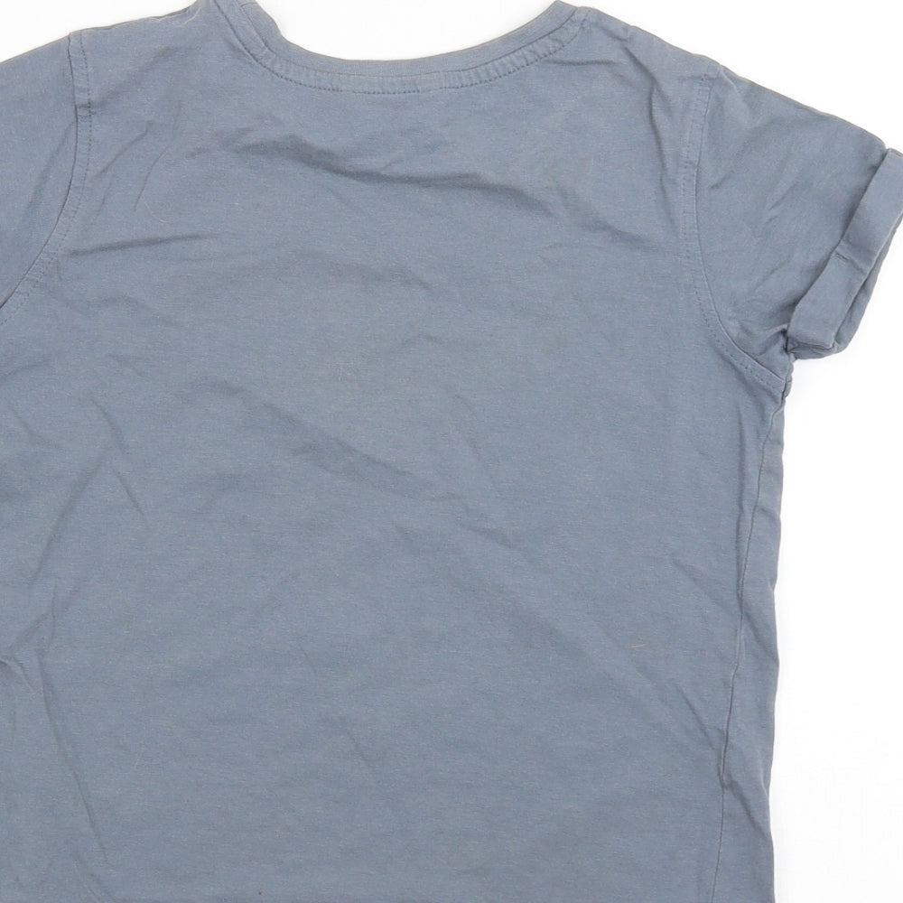 George Boys Grey   Basic T-Shirt Size 7-8 Years