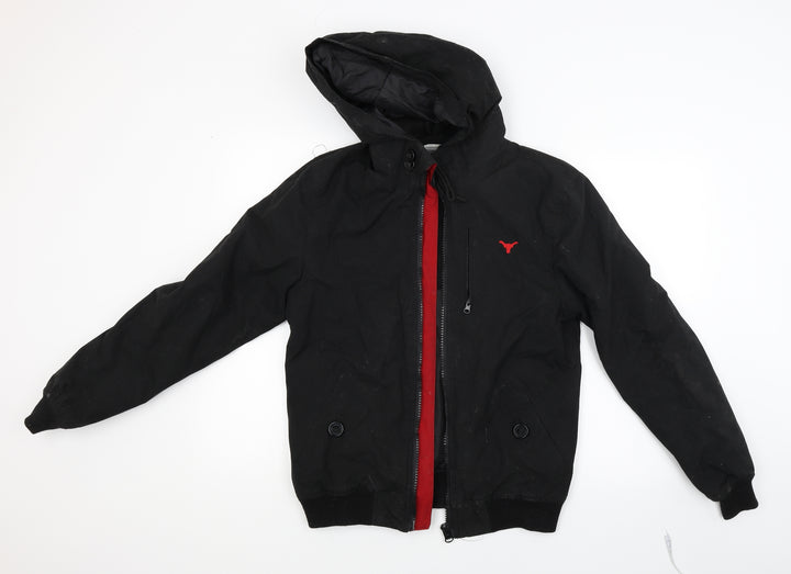 Cedar Wood State Mens Black Jacket Coat Size S