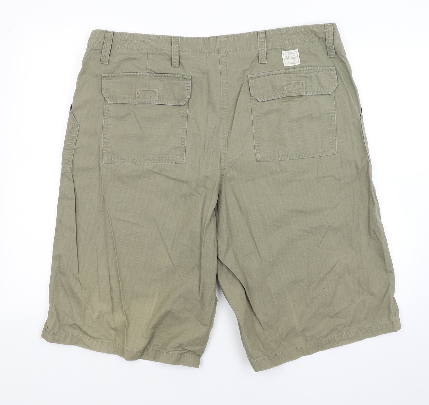 marks&spencer Mens Green   Cargo Shorts Size 40