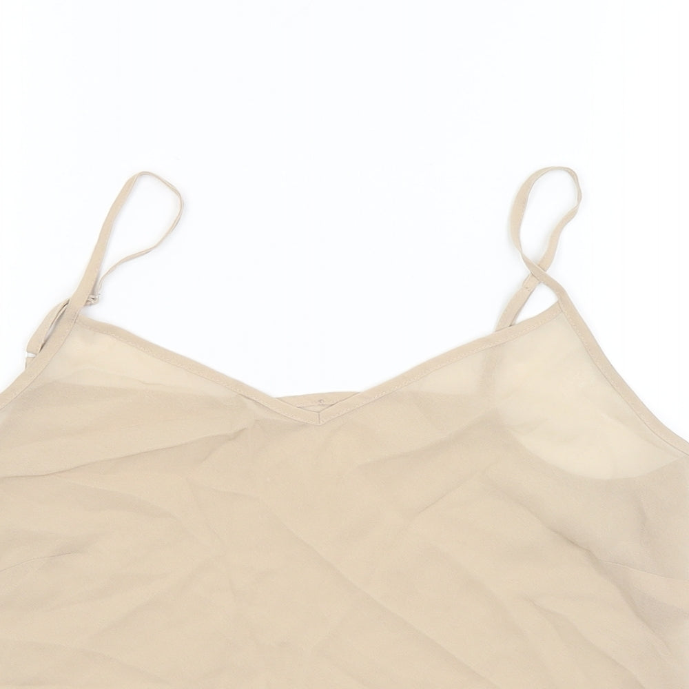 stephen Womens Beige   Basic Tank Size S