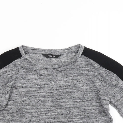 George Boys Grey   Basic T-Shirt Size 5-6 Years
