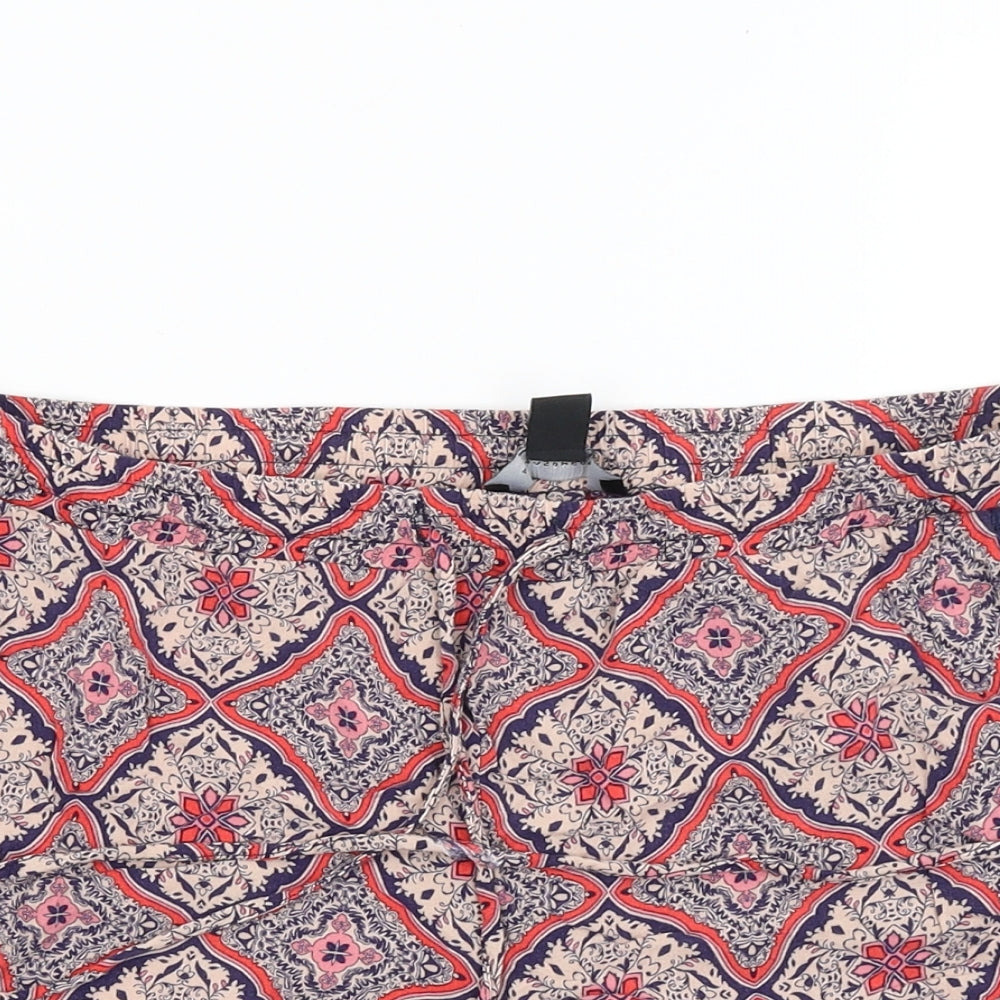 Atmosphere Womens Red Paisley  Hot Pants Shorts Size 10