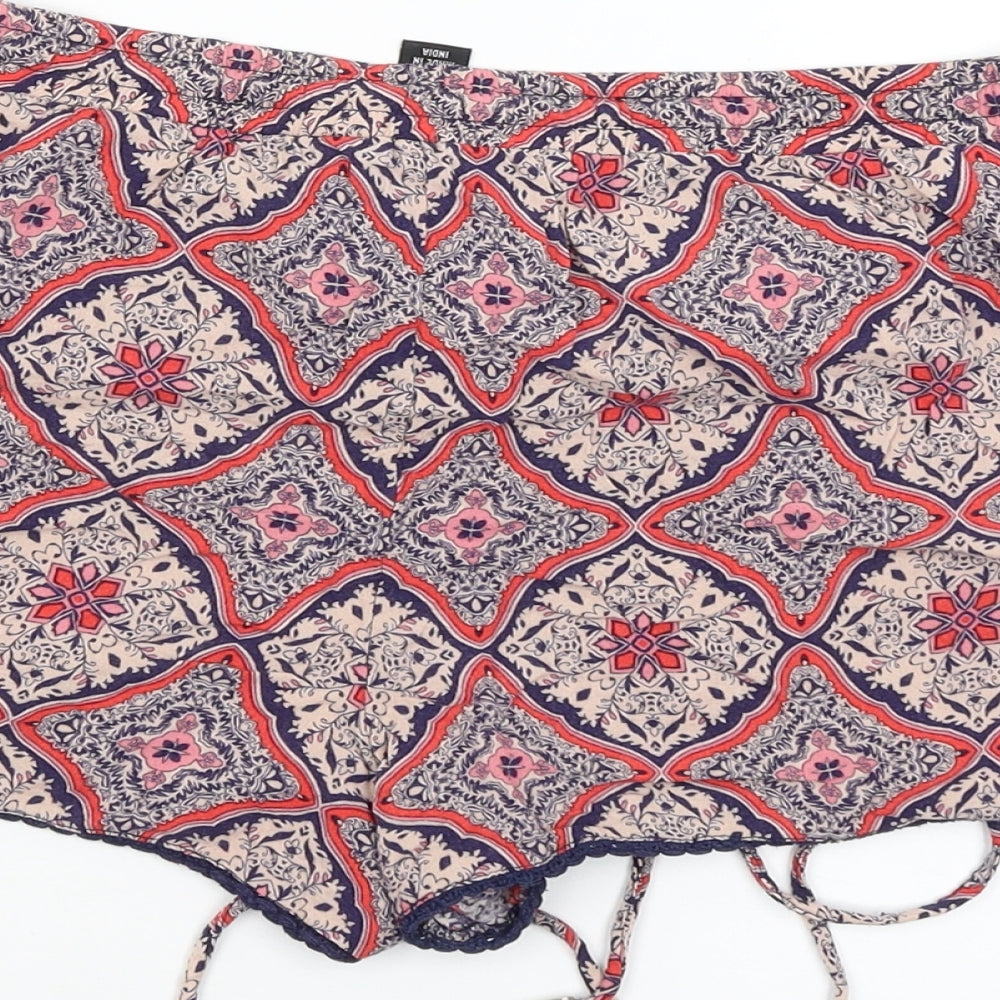 Atmosphere Womens Red Paisley  Hot Pants Shorts Size 10