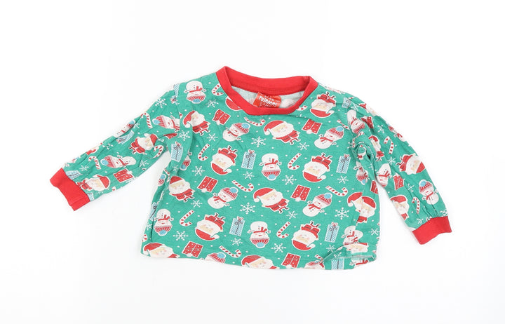 baby pyjamas Boys Green Solid Babydoll Pyjama Top Size 12-18 Months