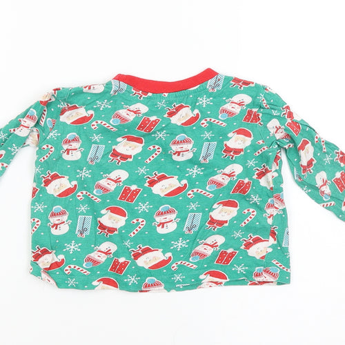 baby pyjamas Boys Green Solid  Babydoll Pyjama Top Size 12-18 Months