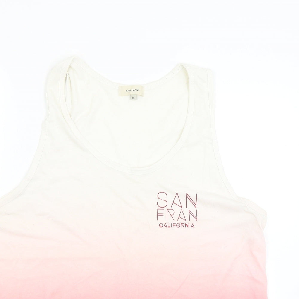 River Island Womens Pink   Basic Tank Size XL