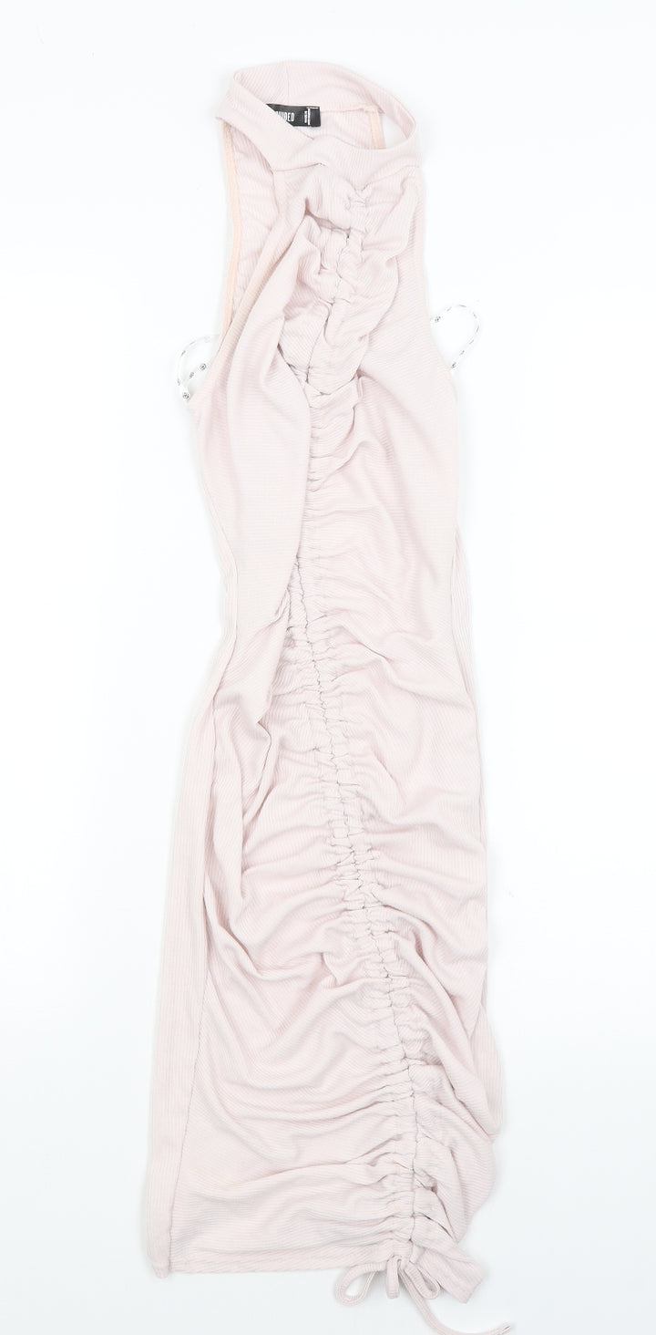 Missguided Womens Pink Pencil Dress Size 8